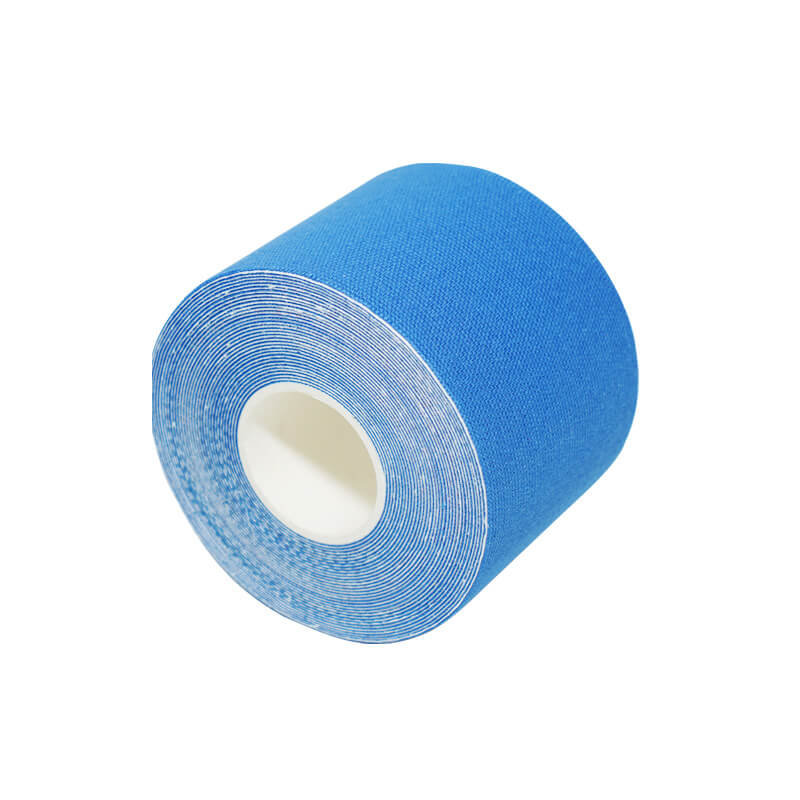 Patch elastic pe patru fețe din nailon albastru închis Bandă kinesiologie